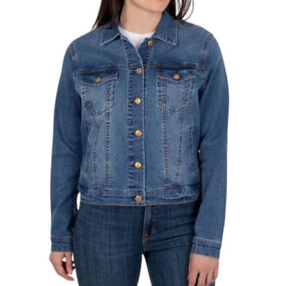 Seven7 Women's Kramer Highline Denim Jacket - Modern Twist on Classic Style Size - Picture 3 of 9